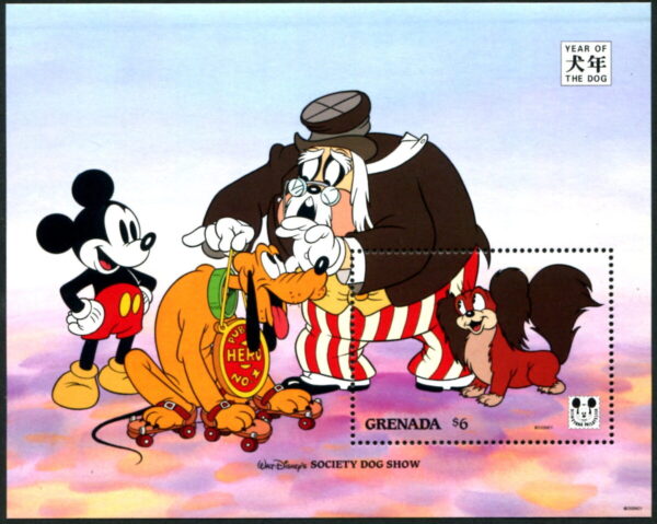 DISNEY - Grenada - 1994 'SOCIETY DOG SHOW' Miniature Sheet MNH [E7720]