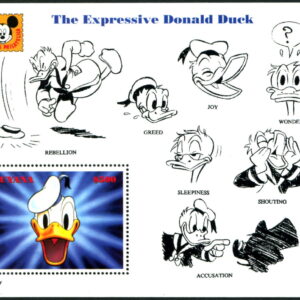 DISNEY - GUYANA - 1993 'DONALD DUCK MOVIE POSTERS - The Expressive Donald Duck' Miniature Sheet MNH [E7934]