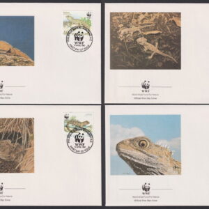 NEW ZEALAND - 1991 WWF 'THE TUATARA' Set of 4 First Day Covers [E7142]