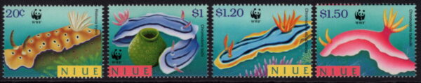 NIUE - 1999 WWF 'NUDIBRANCHES OF NIUE' Set of 4 MNH [E7166]