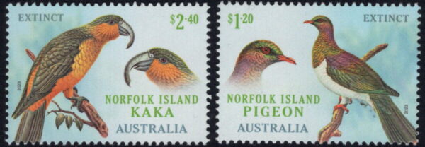 NORFOLK ISLAND - 2023 'LOST BIRDS OF NORFOLK' Pair MNH [E6958]