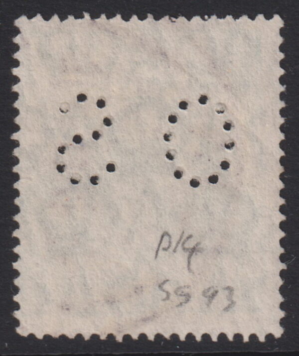 AUSTRALIA - 1933 KGV SM Wmk 1/4d 'TURQUOISE' P14 SG Ø96 FU Cv £300 [E7607]