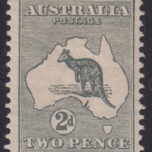 AUSTRALIA - 1914 ROO 1st Wmk 2d 'GREY' SG 3 MH Cv £55 [E7655]