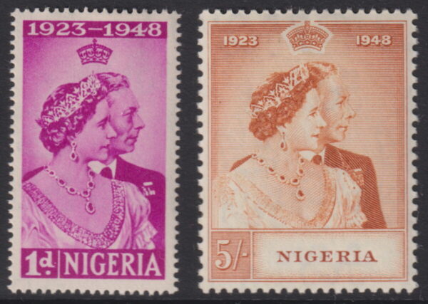 Nigeria - 1948 Silver Wedding Set SG 62/63 MH Cv £ 17 [E8096]