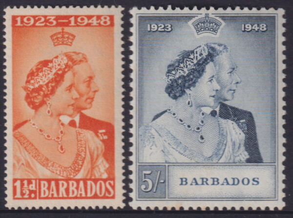 Barbados - 1948 Silver Wedding Set SG 265/66 MNH Cv £ 17 [E8108]