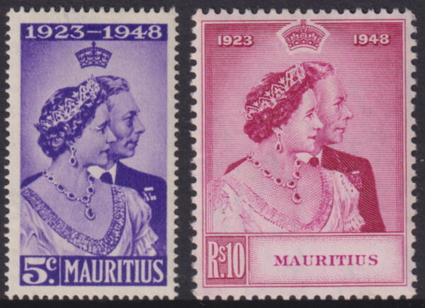 Mauritius - 1948 Silver Wedding Set SG 270/71 MNH Cv £ 17 [E8126]