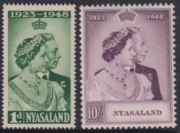 Nyasaland - 1948 Silver Wedding Set SG 161/62 MNH Cv £ 18 [E8129]