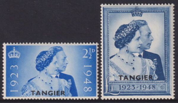 Tangier - 1948 Silver Wedding Set SG 255/56 MNH Cv £ 20 [E8138]