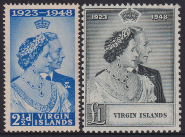Virgin Islands - 1948 Silver Wedding Set SG 124/25 MNH Cv £ 16 [E8141]