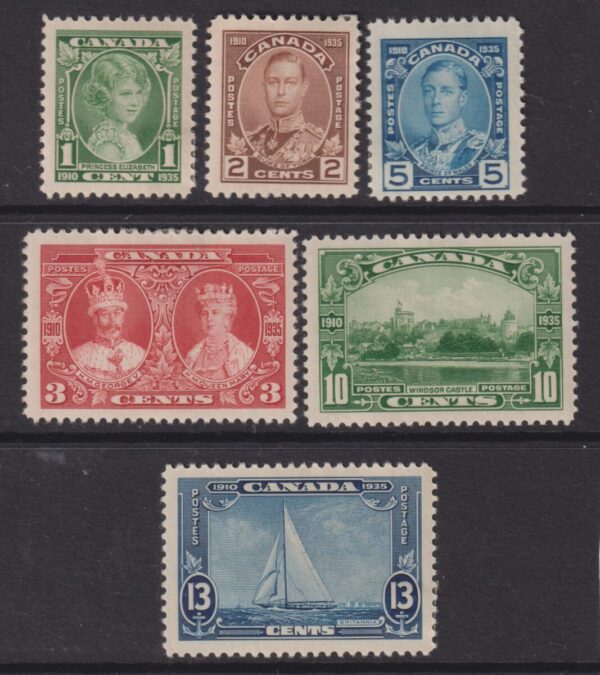 Canada - 1935 Silver Jubilee Set SG 335/40 MH Cv £ 23 [E8151]