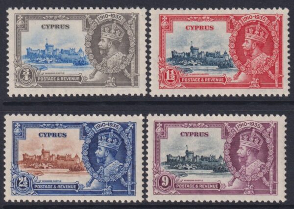 Cyprus - 1935 Silver Jubilee Set SG 144/7 MH Cv £ 32 [E8155]