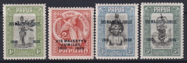 Papua - 1935 Silver Jubilee Set SG 150/53 MNH Cv £ 16 [E8199]