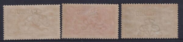 NAURU KGV - 1916 Set to 10/- Pale BLUE  SG 20/22/23 MH Cv £500 [E8205]