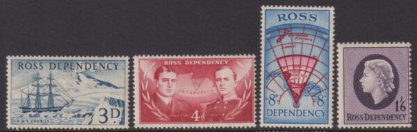 ROSS DEPENDENCY - 1967 'EARLY DECIMALS' Set of 4 MLH [E8418]