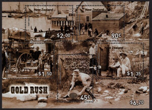 NEW ZEALAND - 2006 'GOLD RUSH' Miniature Sheet MNH [E8274]