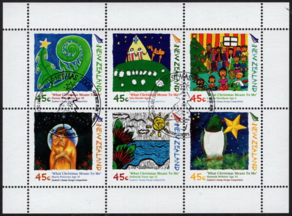 NEW ZEALAND - 2006 'WHAT CHRISTMAS MEANS TO ME' CTO Sheetlet MNH [E8277]