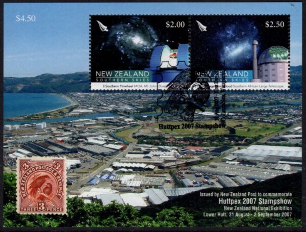 NEW ZEALAND - 2007 'HUTTPEX STAMP SHOW' CTO Miniature Sheet MNH [E8290]