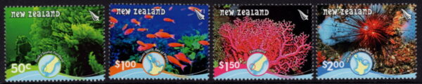 NEW ZEALAND - 2008 'UNDERWATER REEFS' Set of 4 MNH [E8392]