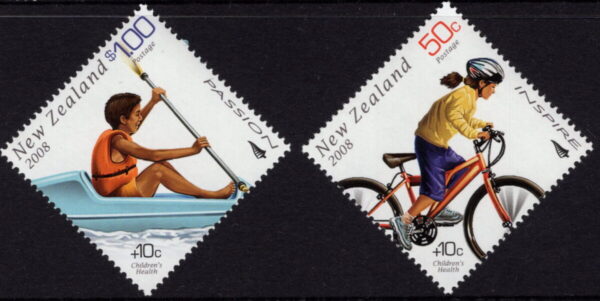 NEW ZEALAND - 2008 'CHILDRENS HEALTH' Pair MNH [E8296]