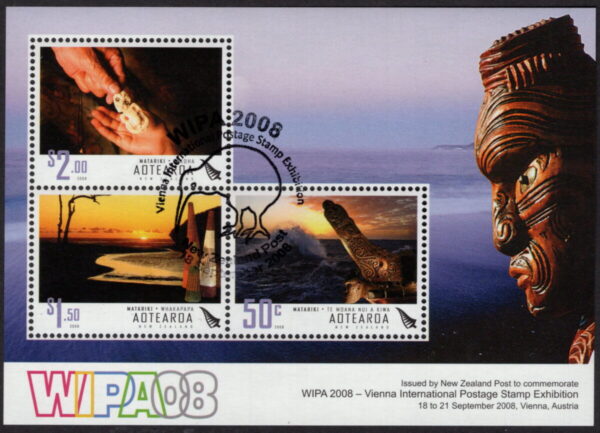 NEW ZEALAND - 2008 'WIPA '08 INTERNATIONAL STAMP EXHIBITION' Miniature Sheet CTO [E8320]