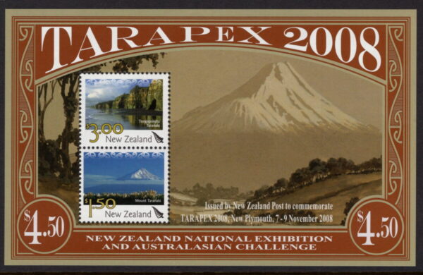 NEW ZEALAND - 2008 'TARAPEX NATIONAL STAMP EXHIBITION' Miniature Sheet MNH [E8321]