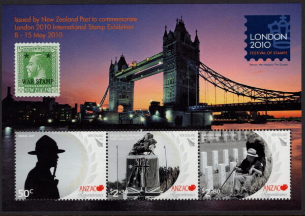 NEW ZEALAND - 2010 'LONDON FESTIVAL OF STAMPS' Miniature Sheet MNH [E8339]