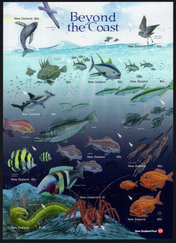 NEW ZEALAND - 2011 'BEYOND THE COAST' Self Adhesive Sheetlet MINT [E8368]