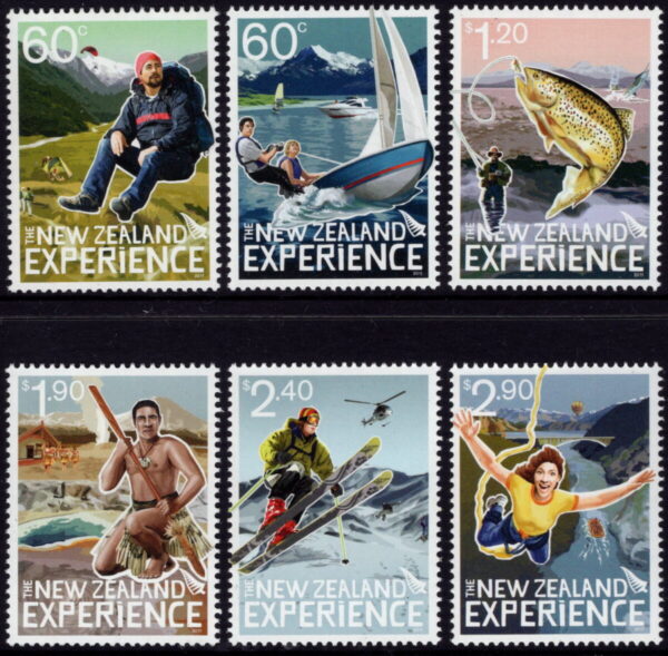NEW ZEALAND - 2011 'THE NEW ZEALAND EXPERIENCE' Set of 6 MNH [E8387]