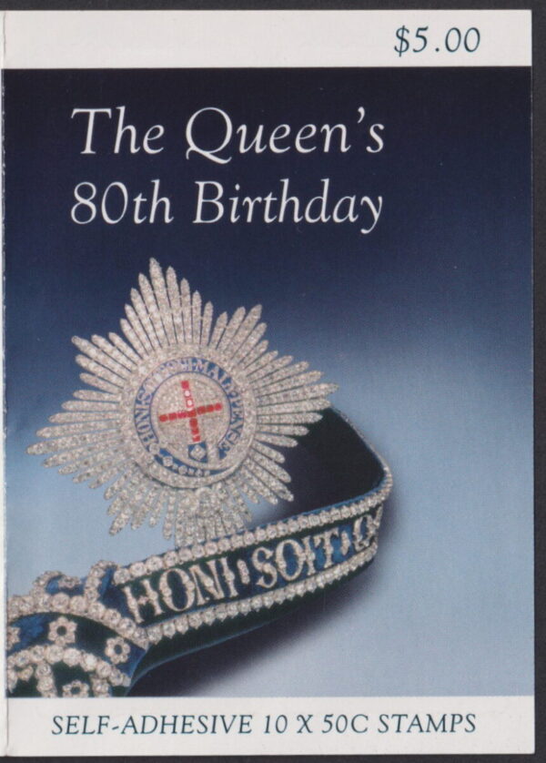 AUSTRALIA - 2006 'QEII 80th BIRTHDAY' Self Adhesive Booklet Mint [E7994]