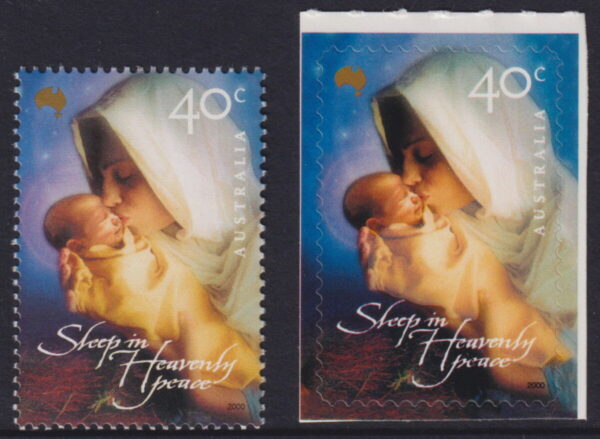 AUSTRALIA - 2000 'CHRISTMAS - Sleep in Heavenly Peace' + Self Adhesive MNH [E8073]