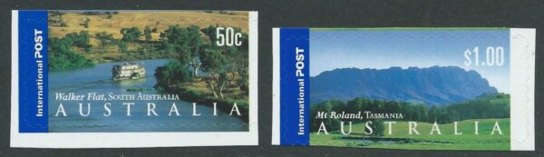 AUSTRALIA - 2002 'PANORAMAS OF AUSTRALIA III' International Self Adhesive pair Mint [E8563]