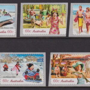 AUSTRALIA - 2010 'LONG WEEKEND' Self Adhesive Set of 5 Mint [E7983]