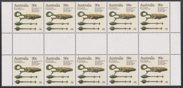 AUSTRALIA - 1985 'BICENTENNIAL III - Shipwrecks' Gutter strip MNH [E8256]