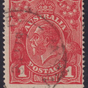 AUSTRALIA - 1918 KGV Single Wmk 1d 'RED' Die 3 SG 53 GU Cv £38 [E8512]