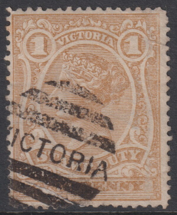 VICTORIA - 1884 1d OCHRE (Wmk 37)  SG 265 Used Cv £25 [E8618]