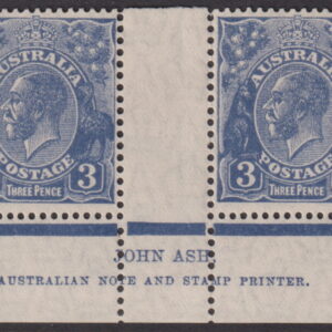 AUSTRALIA - 1926 KGV SM Wmk 3d 'DEEP BLUE' Die 2 SG100b MNH Cv $150 [E8773]
