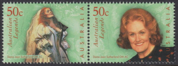 AUSTRALIA - 2004 'LEGENDS - Dame Joan Sutherland' Pair MNH [E8964]