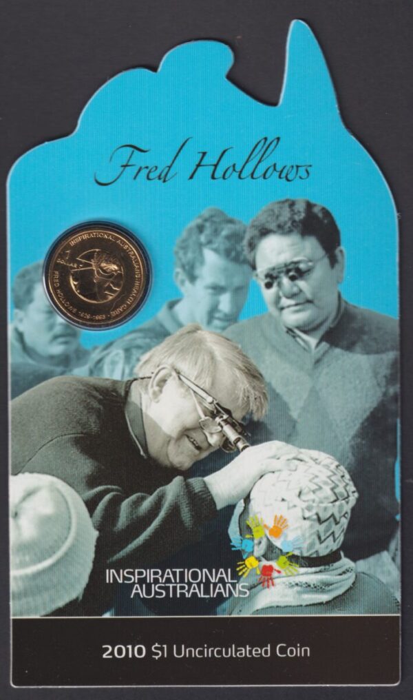 AUSTRALIA - 2010 'INSPIRATIONAL AUSTRALIANS - Fred Hollows' PNC RAM $1 Coin [E9244]