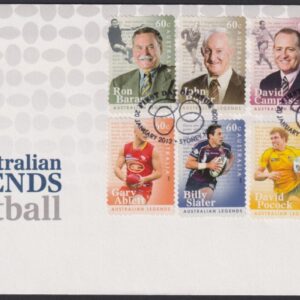AUSTRALIA - 2012 'LEGENDS OF FOOTBALL' Self Adhesive First Day Cover [E9680]