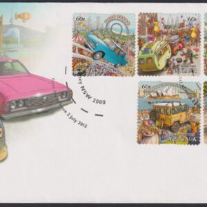 AUSTRALIA - 2013 'ROAD TRIP AUSTRALIA' Self Adhesive First Day Cover [E9265]