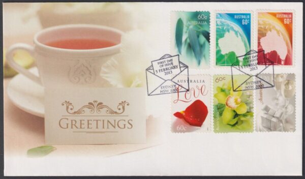 AUSTRALIA - 2013 'SPECIAL OCCASIONS - Greetings' Self Adhesive First Day Cover [E9266]