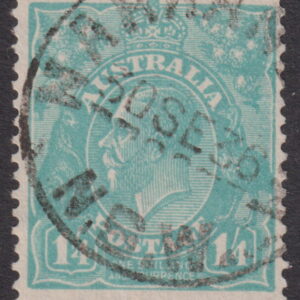 AUSTRALIA - 1932 KGV CofA Wmk 1/4d 'TURQ-BLUE' Variety SG 131var FU Cv $100 [E8836]