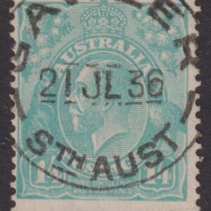 AUSTRALIA - 1932 KGV CofA Wmk 1/4d 'TURQ.-BLUE' Variety SG 131var FU Cv $100 [E8839]
