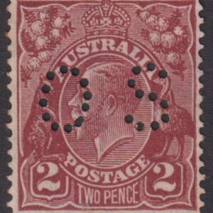 AUSTRALIA - 1926 KGV SM Wmk 2d 'RED-BROWN' SGØ103 MNH Cv $325 [E8845]