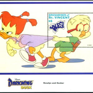 DISNEY - Grenadine of St Vincent - 1992 'DARKWING DUCK - Gosalyn & Honker' Miniature Sheet MNH [E9197]