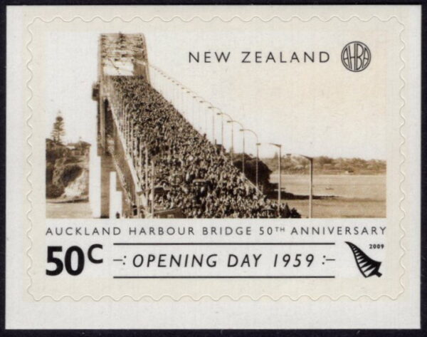 NEW ZEALAND - 2009 '50th ANNIVERSARY OF AUCKLAND HARBOUR BRIDGE' Self Adhesive MINT [E9083]