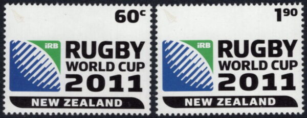 NEW ZEALAND - 2010 'RUGBY WORLD CUP' Pair MNH [E9116]
