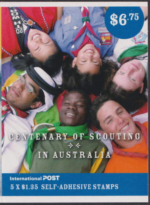 AUSTRALIA - 2008 'CENTENARY OF SCOUTING' International Self Adhesive Booklet Pane Mint [E9038]