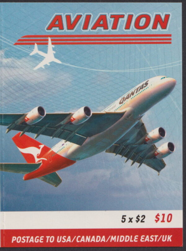 AUSTRALIA - 2008 'AVIATION' International Self Adhesive Booklet Pane Mint [E9037]