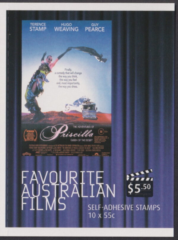 AUSTRALIA - 2008 'FAVOURITE FILMS - Priscilla Queen of the Desert' Self Adhesive Booklet Mint [E9045]